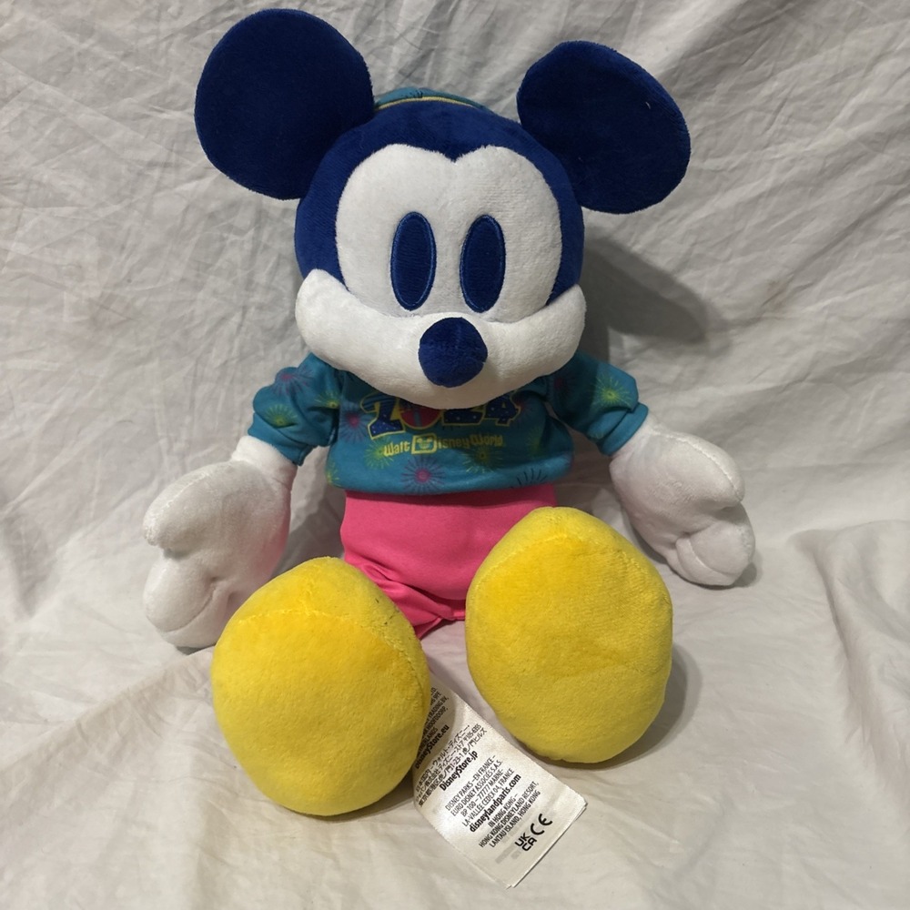 Disney Parks 2024 Mickey Mouse Shorts & Hoodie 14" Plush Toy Doll